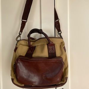 Will Leather Goods Canvas and Leather Messenger bag